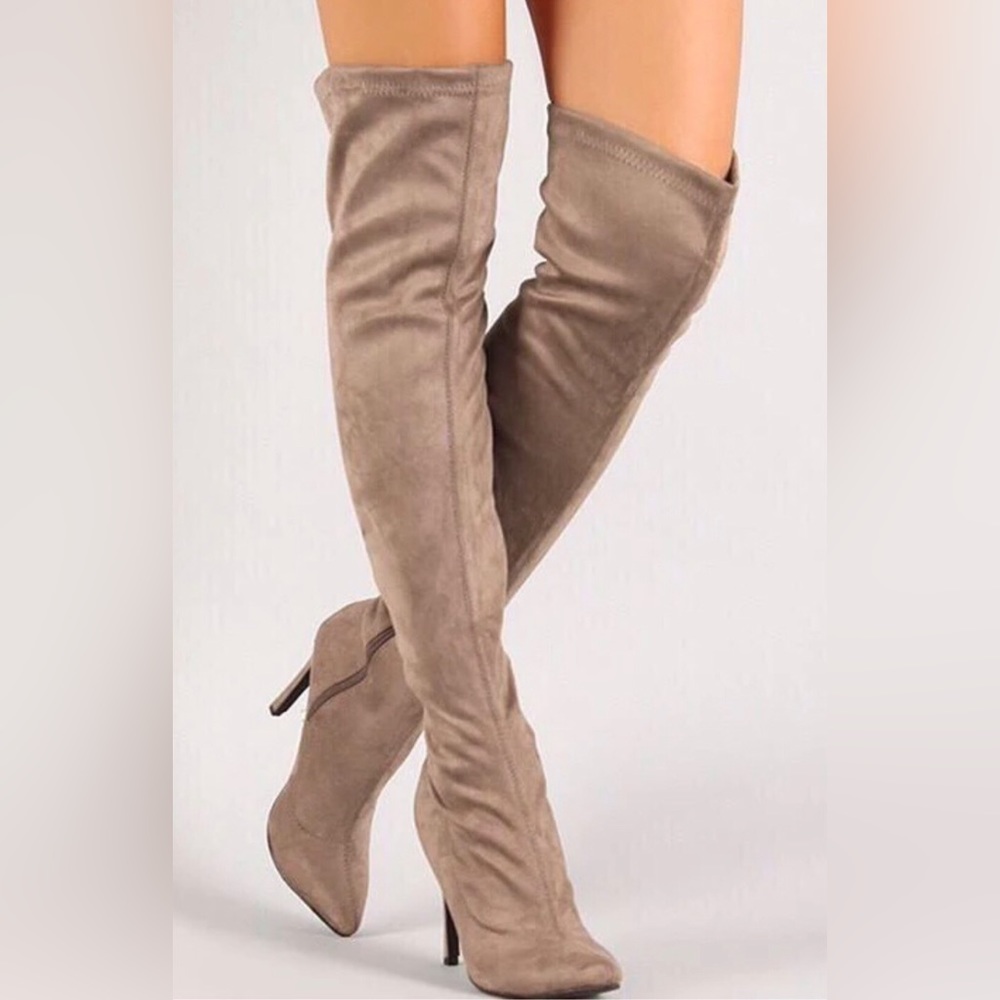 LILIANA THIGH HIGH HEELED BOOTS